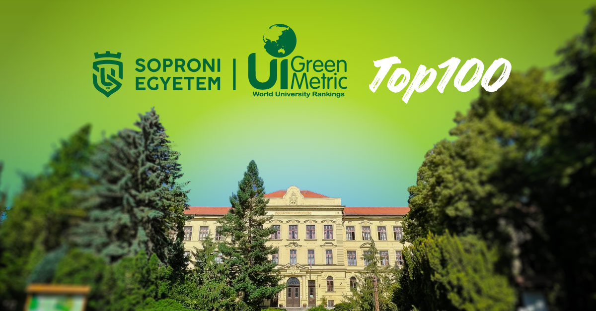 A SOPRONI EGYETEM A VILÁG LEGJOBBJAI KÖZÖTT AZ UI GREENMETRIC RANGLISTÁN