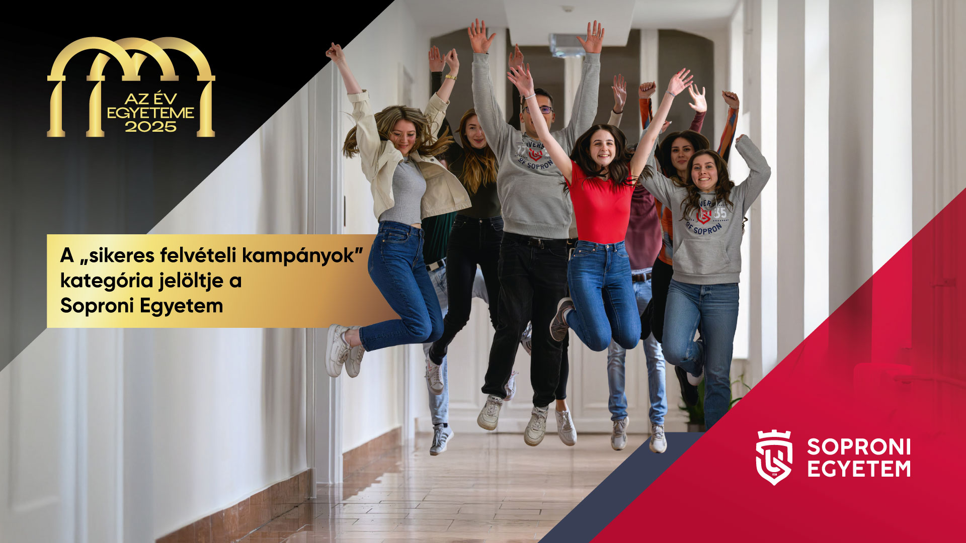 A Soproni Egyetem az Év Egyeteme 2025 díj jelöltjei között!