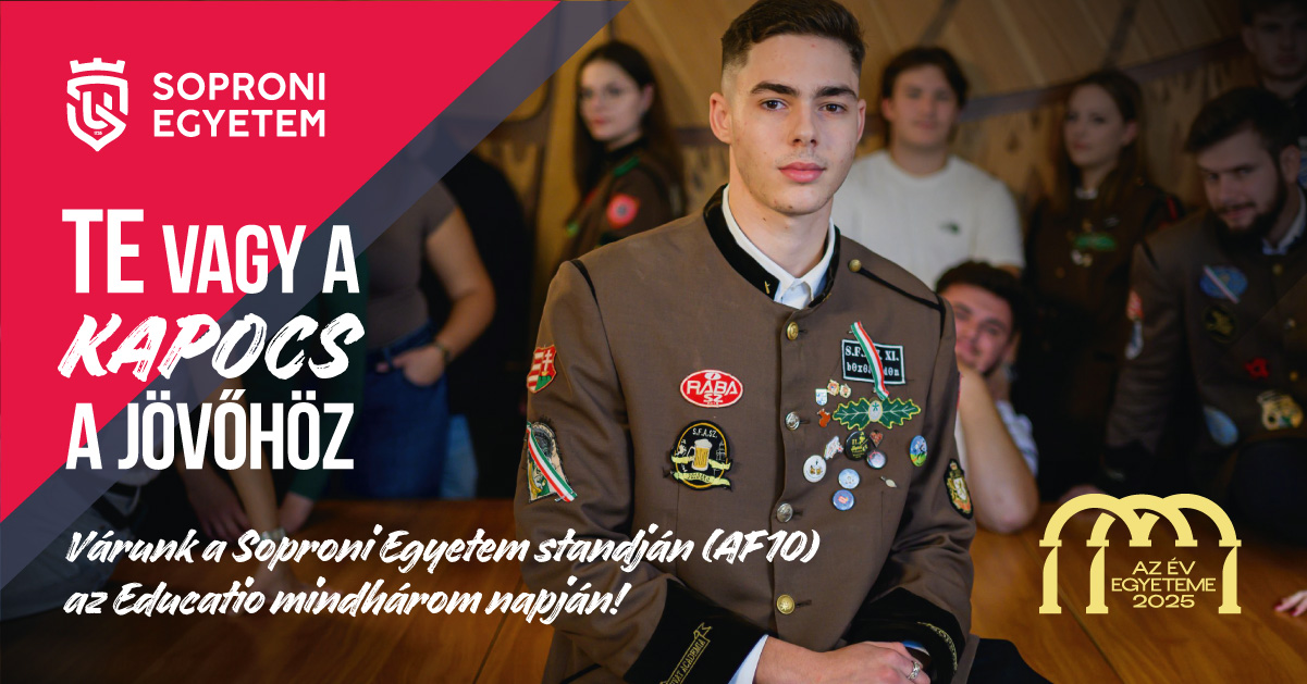 Találkozz velünk az Educatio 2026-on – Vár a Soproni Egyetem standja!